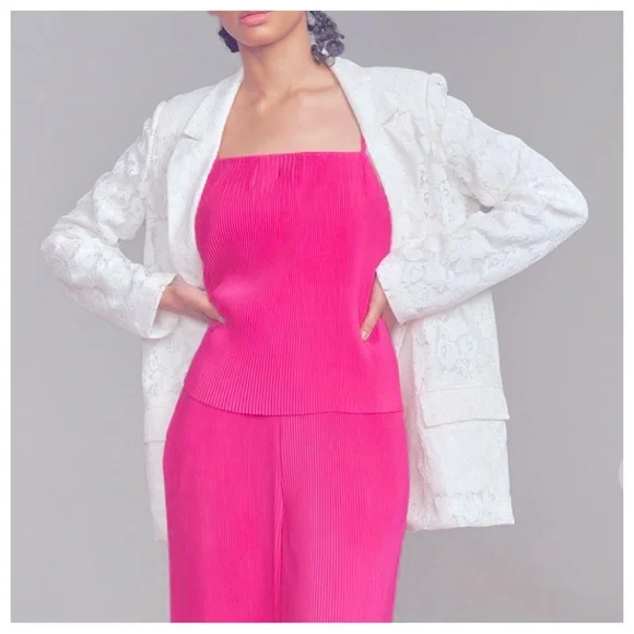 #17 Boho Lace Open Blazer Jacket - Picture 1 of 3